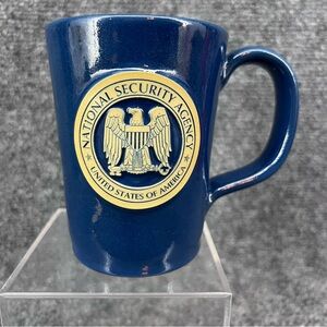 National Security Agency NSA Blue Deneen Pottery 12oz Coffee Cup Mug 2019